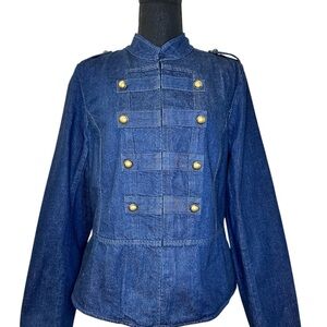 Banana Republic Denim Military Jacket - Size M - NWT